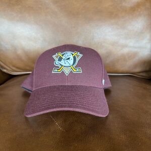 Anaheim Ducks Maroon Hockey Logo Baseball Cap - ‘47 Brand
